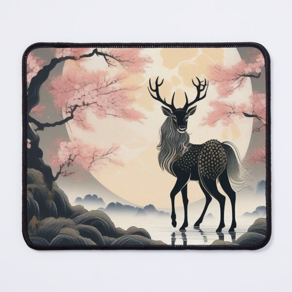 Item preview, Mythical Kirin – Retro Edo Japan Fantasy Artwork designed and sold by Vandy Fullam.