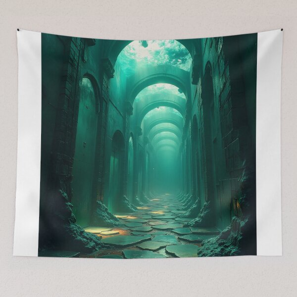 Item preview, Submerged Ruins of an Ancient Passage designed and sold by oanaunciuleanu.