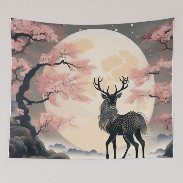Item preview, Mythical Kirin – Retro Edo Japan Fantasy Artwork designed and sold by Vandy Fullam.