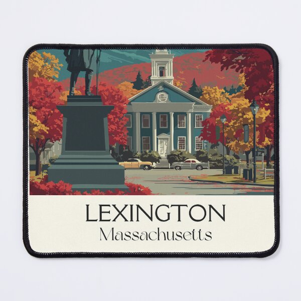 Item preview, Lexington Massachusetts Vintage Travel Poster | American History Art designed and sold by TuncGK.