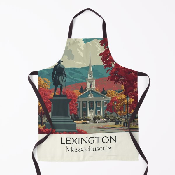 Item preview, Lexington Massachusetts Vintage Travel Poster | American History Art designed and sold by TuncGK.