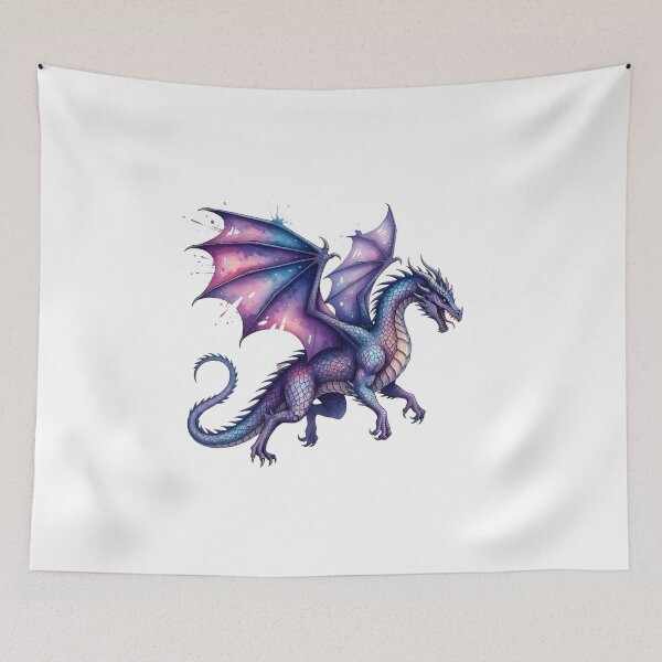 Item preview, Galaxy Watercolor Dragon designed and sold by rendigart.