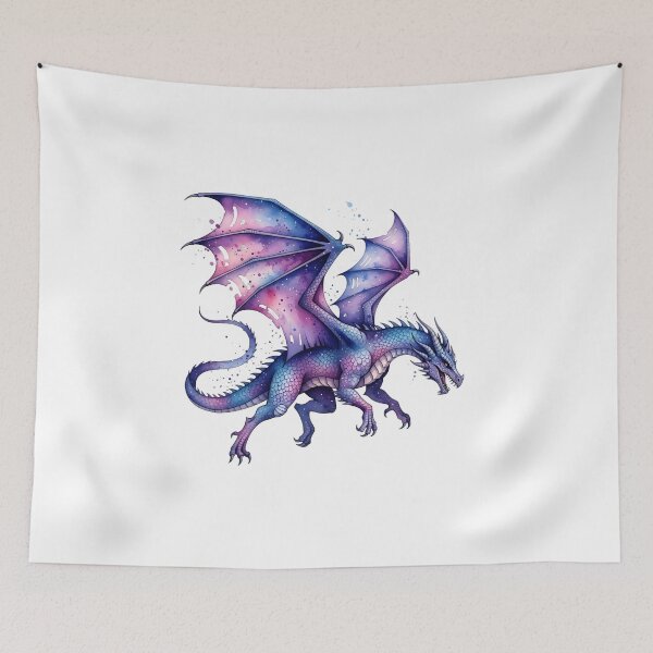 Item preview, Galaxy Watercolor Dragon #2 designed and sold by rendigart.