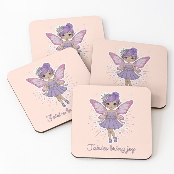 Item preview, Enchanting Fairy in Soft Colors with Sparkling Background designed and sold by SplashTastic.