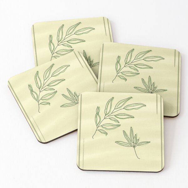 Item preview, Botanical twin leaves designed and sold by Feabs-Inks.