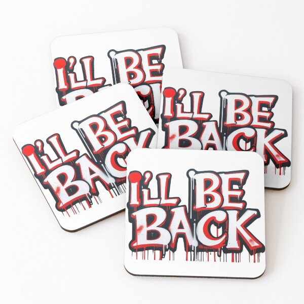Item preview, "I'll Be Back" Terminator Fan Art Graphic T-Shirt designed and sold by WovennDesigns.