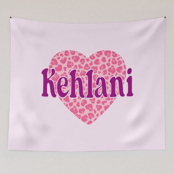 Item preview, Kehlani Name Pink Leopard Heart  designed and sold by Jeallan Designs.