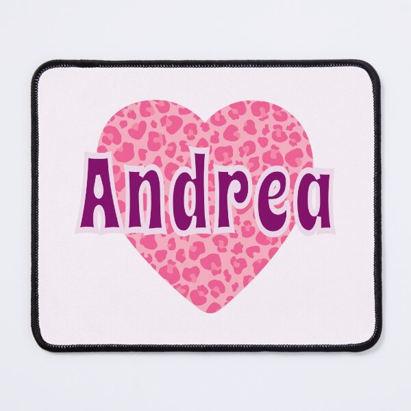 Item preview, Andrea Name Pink Leopard Heart designed and sold by Jeallan Designs.