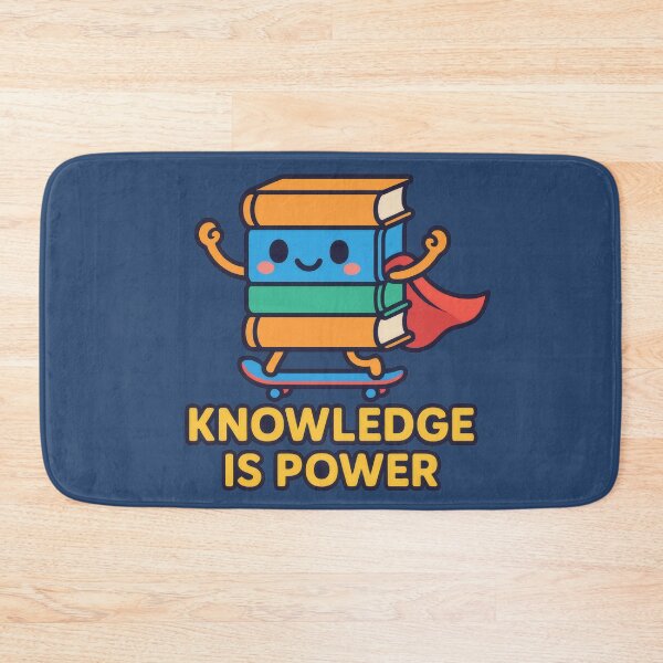 Item preview, Knowledge is Power – Kawaii Superhero Books designed and sold by AwesomeBeyondLimits.