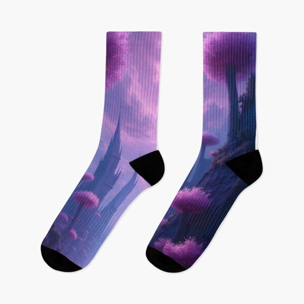 Item preview, Enchanted Spires of the Violet Realm designed and sold by oanaunciuleanu.