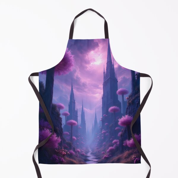 Item preview, Enchanted Spires of the Violet Realm designed and sold by oanaunciuleanu.