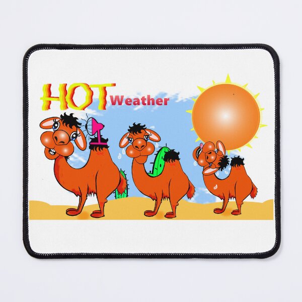 Item preview, Funny camels are enjoying the hot weather. designed and sold by Shirley cute art .