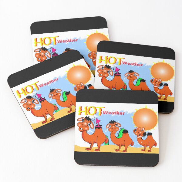 Item preview, Funny camels are enjoying the hot weather. designed and sold by Shirley cute art .