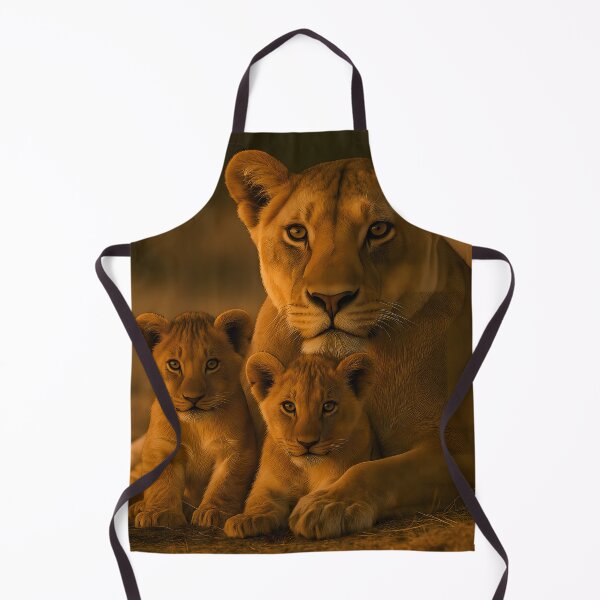 Item preview, African lion with 2 cubs designed and sold by BreakingWorse.