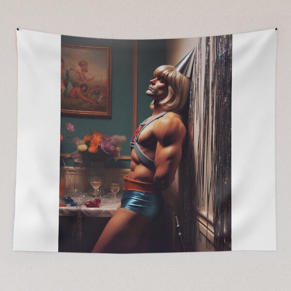 Item preview, "He-Yaaas! Man of the Hour, Power & Glitter" designed and sold by Print Fiction.