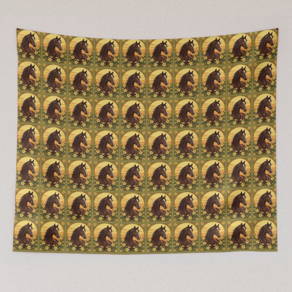 Item preview, The Marsh Tacky Surrounded By Yellow Jasmine Flowers designed and sold by taiche.