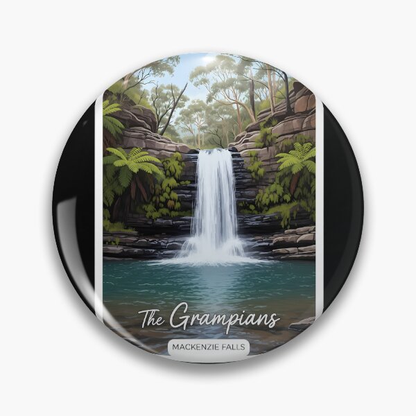 Item preview, MacKenzie Falls: A Natural and Refreshing Grampians Illustration designed and sold by Digital Dreams Arts.