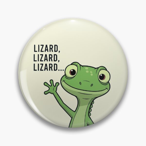 Item preview, Friendly Waving Elio Lizard Meme designed and sold by Amelia Design.