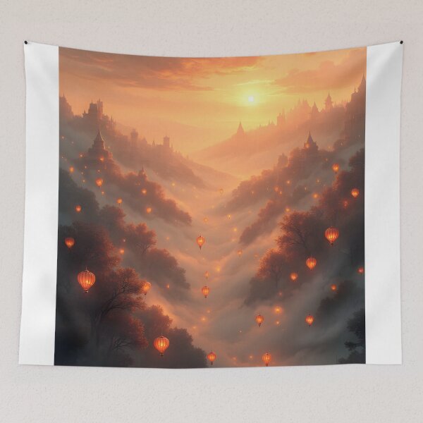 Item preview, Lanterns of the Enchanted Valley designed and sold by oanaunciuleanu.