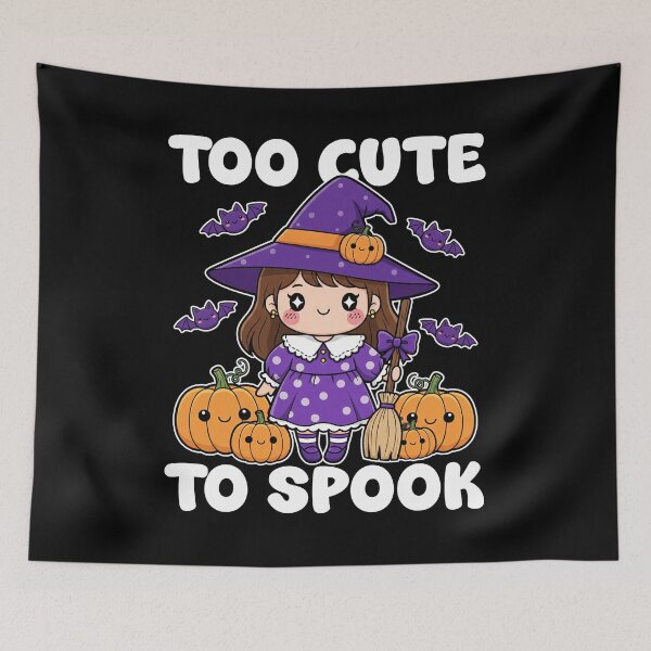 Item preview, TOO CUTE TO SPOOK - WITCH HALLOWEEN designed and sold by KEF Custom.