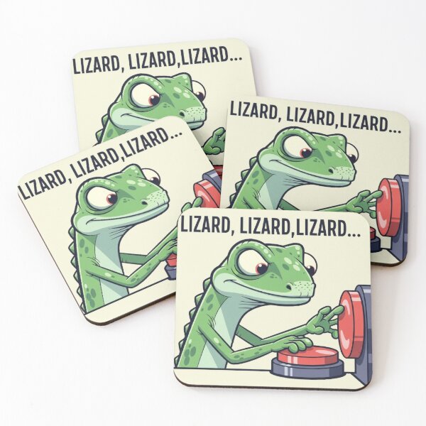 Item preview, Elio Lizard Meme Button Presser designed and sold by Amelia Design.