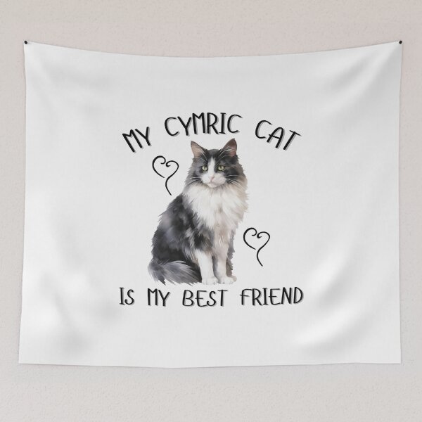 Item preview, My Cymric Cat Is My Best Friend designed and sold by Viikis.