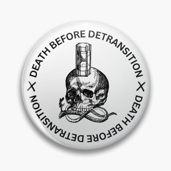 Item preview, Death Before Detransition Trans Art designed and sold by Loops & Lines.