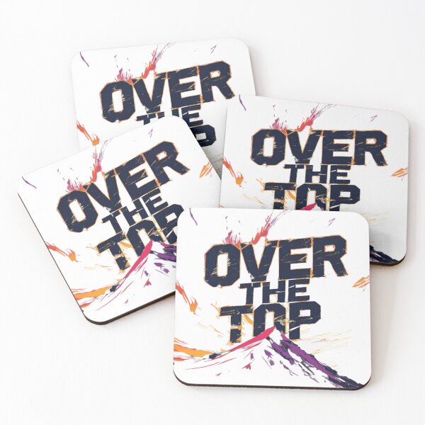 Item preview, "Over the Top" Motivational Quote Bold Inspirational Design designed and sold by WovennDesigns.