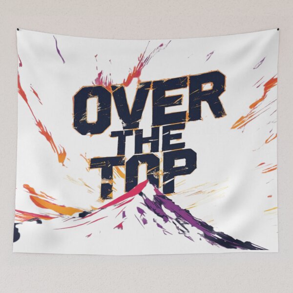 Item preview, "Over the Top" Motivational Quote Bold Inspirational Design designed and sold by WovennDesigns.