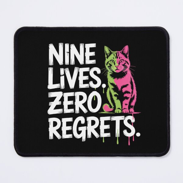Item preview, Nine Lives. Zero Regrets. designed and sold by Crazy Before Cats.