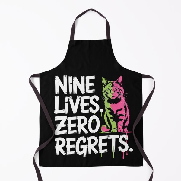 Item preview, Nine Lives. Zero Regrets. designed and sold by Crazy Before Cats.