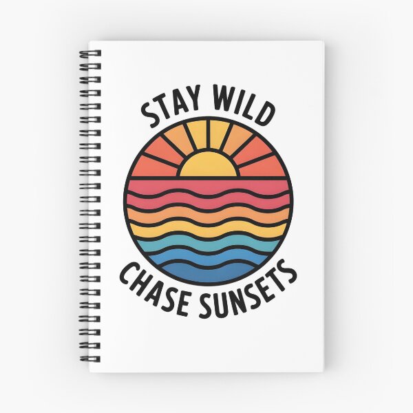 Item preview, Stay Wild Chase Sunsets - Retro Adventure  designed and sold by VinsendDraconi.
