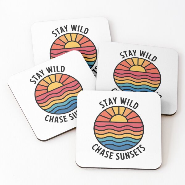 Item preview, Stay Wild Chase Sunsets - Retro Adventure  designed and sold by VinsendDraconi.