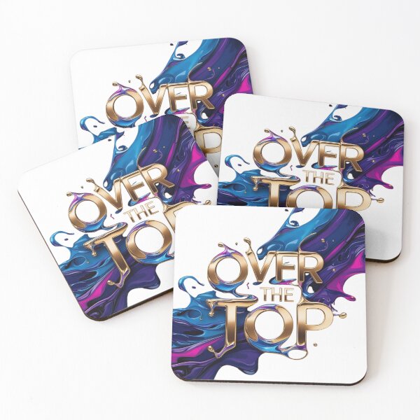 Item preview, "Over the Top" Modern Typography Quote designed and sold by WovennDesigns.