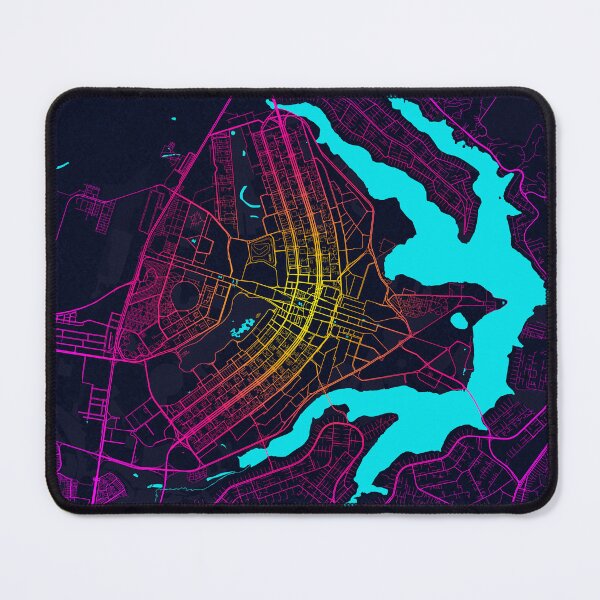 Item preview, Brasilia City Map of Brazil - Neon designed and sold by deMAP.