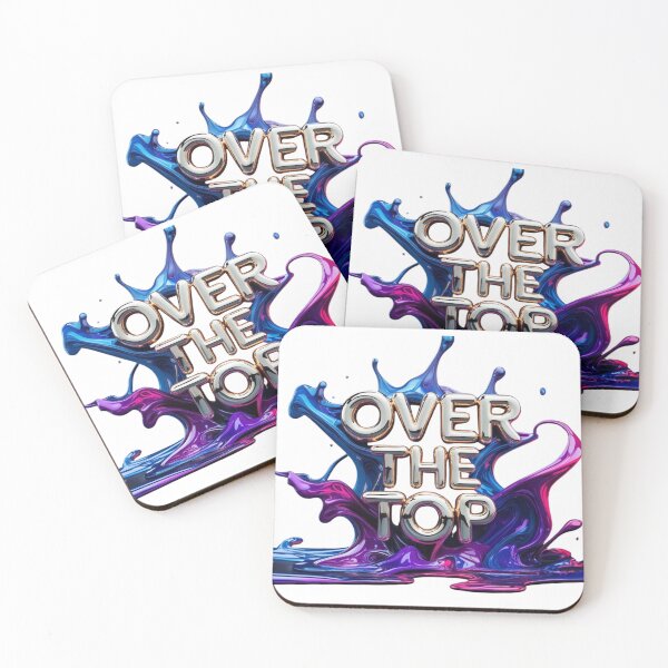 Item preview, "Over the Top" Modern Typography Quote designed and sold by WovennDesigns.