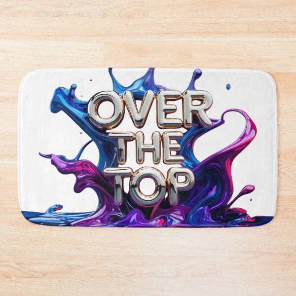 Item preview, "Over the Top" Modern Typography Quote designed and sold by WovennDesigns.