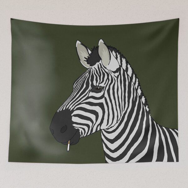 Item preview, Zebra smoking cigarette designed and sold by taylorrowan.