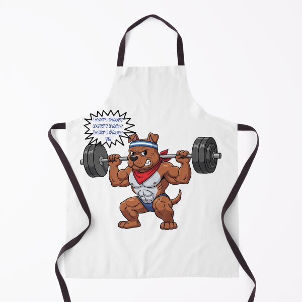 Item preview, Funny Gym Dog Meme – Don’t Fart Weightlifting Bulldog designed and sold by MiraDesignCo.