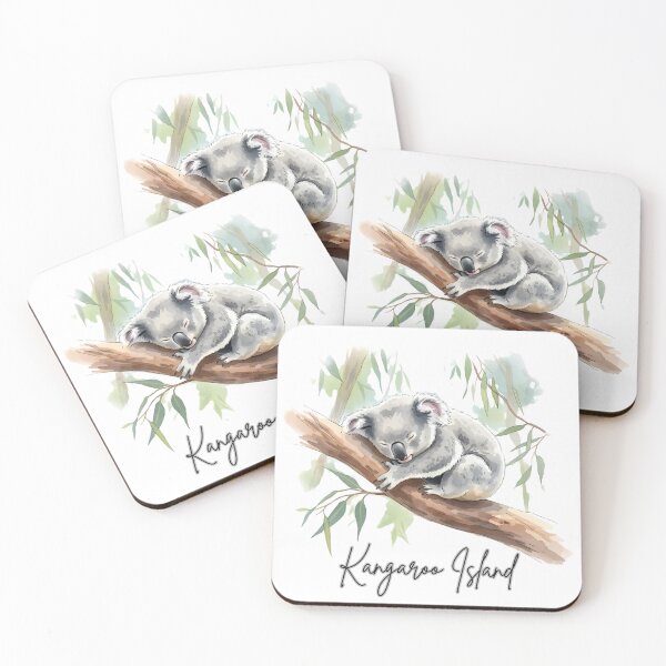 Item preview, Kangaroo Island:A Sleepy Koala Watercolor designed and sold by Digital Dreams Arts.