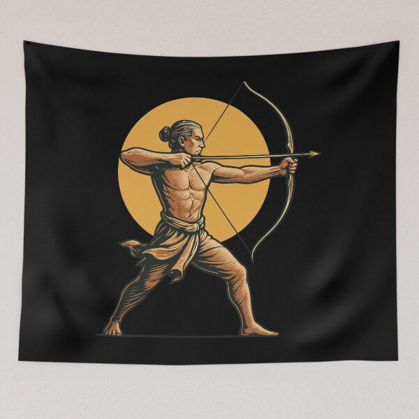 Item preview, Archer Aim Archery Bow Target Retro Design designed and sold by LuminOrb.