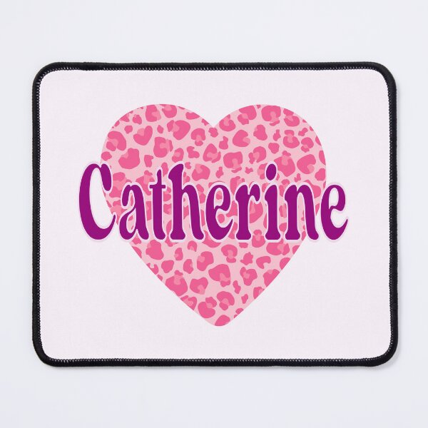 Item preview, Catherine Name Pink Leopard Heart designed and sold by Jeallan Designs.