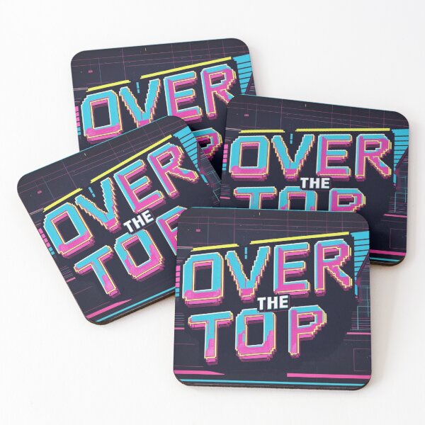 Item preview, Retro Vintage "Over the Top" 80s Arcade Style Design designed and sold by WovennDesigns.