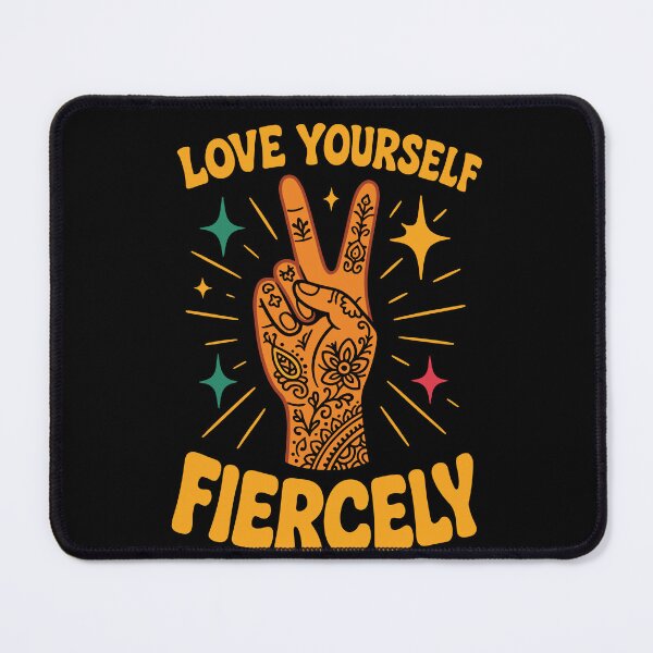 Item preview, Love Yourself Fiercely Affirmation Mindfulness designed and sold by LuminOrb.