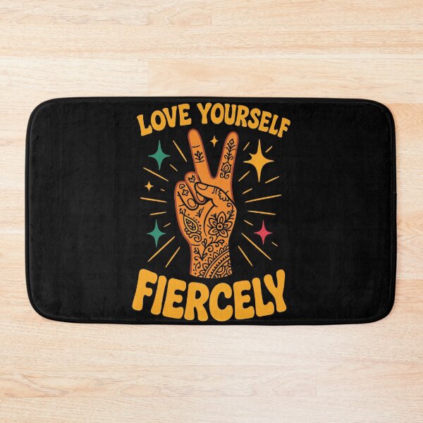Item preview, Love Yourself Fiercely Affirmation Mindfulness designed and sold by LuminOrb.