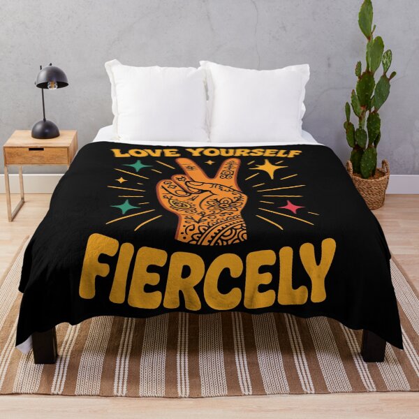 Item preview, Love Yourself Fiercely Affirmation Mindfulness designed and sold by LuminOrb.