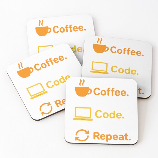 Item preview, Coffee-Code-Repeat, Coffee & Code, daily business designed and sold by Chris-DesignLab.