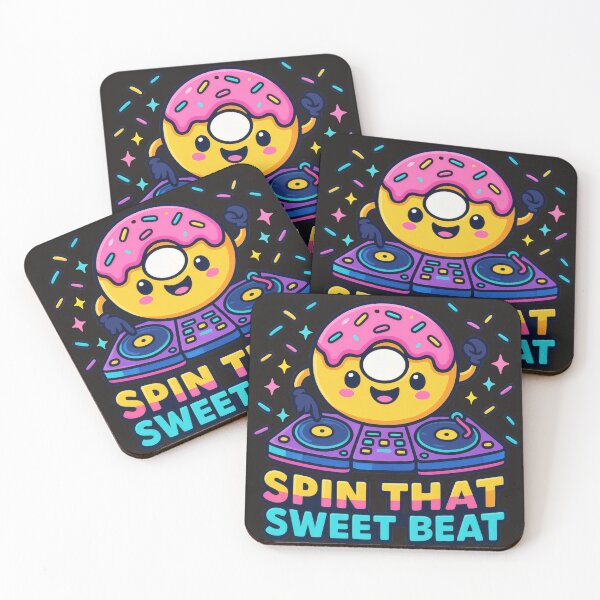 Item preview, Spin That Sweet Beat – Kawaii Donut DJ designed and sold by AwesomeBeyondLimits.