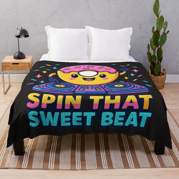 Item preview, Spin That Sweet Beat – Kawaii Donut DJ designed and sold by AwesomeBeyondLimits.