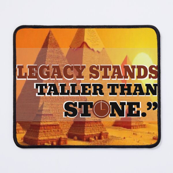 Item preview, Legacy Stands Taller than Stone – Patriot Motivational Typography Design designed and sold by essenthreads.